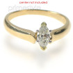 14KT Yellow Gold Marquise Cut Solitaire Ring , picture number 2
