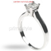 18KT White Gold Radiant Cut Solitaire Ring , picture number 1