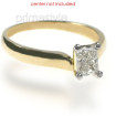14KT Yellow Gold Radiant Cut Solitaire Ring , picture number 2