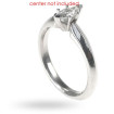 14KT White Gold Marquise Cut Solitaire Ring , picture number 2
