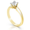 0.35CT Princess Cut Diamond Solitaire Ring , picture number 1