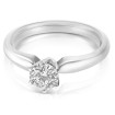 0.25CT Round Cut Diamond Solitaire Ring , picture number 2