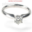 18KT White Gold Round Cut Solitaire Ring , picture number 2
