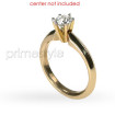 18KT Yellow Gold Round Cut Solitaire Ring , picture number 1