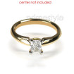 18KT Yellow Gold Radiant Cut Solitaire Ring , picture number 1
