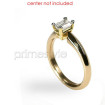 14KT Yellow Gold Emerald Cut Solitaire Ring , picture number 2
