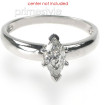 14KT White Gold Marquise Cut Solitaire Ring , picture number 1