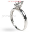 14KT White Gold Marquise Cut Solitaire Ring , picture number 2