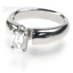 0.35CT Emerald Cut Diamond Solitaire Ring , picture number 2