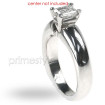 18KT White Gold Emerald Cut Solitaire Ring , picture number 1