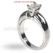 18KT White Gold Radiant Cut Solitaire Ring , picture number 1