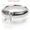 18KT White Gold Princess Cut Solitaire Ring , picture number 2