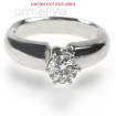 14KT White Gold Round Cut Solitaire Ring , picture number 2