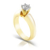 0.80CT Round Cut Diamond Solitaire Ring , picture number 1