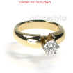 18KT Yellow Gold Round Cut Solitaire Ring , picture number 2