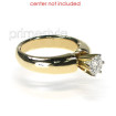 18KT Yellow Gold Round Cut Solitaire Ring , picture number 1