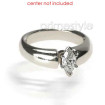 18KT White Gold Marquise Cut Solitaire Ring , picture number 2