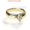 14KT Yellow Gold Marquise Cut Solitaire Ring , picture number 2