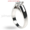 18KT White Gold Marquise Cut Solitaire Ring , picture number 1