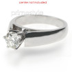 Platinum Round Cut Solitaire Ring , picture number 2