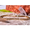 3.00CT Round Cut 14KT Yellow Gold Diamonds Tennis Bracelet , picture number 2