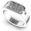0.05CT Diamond Men's DAD Ring , picture number 2