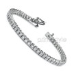 4.00CT Round Cut Diamonds Tennis Bracelet In 14KT White Gold , picture number 2