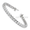 14KT White Gold 3.50CT Diamonds (SI1-SI2 Clarity) Tennis Bracelet , picture number 2