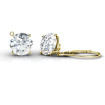 Round Cut Diamond Stud Earrings 0.25CT Total Weight In 14KT Yellow Gold Setting , picture number 2