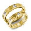 1.20CT Diamond Princess Cut Wedding Set and 14KT Yellow Gold , picture number 1