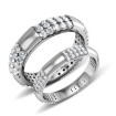 2.50CT Diamonds Studded In 14KT White Gold Wedding Set , picture number 1