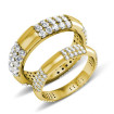 2.50CT Diamonds Studded In 14KT Yellow Gold Wedding Set , picture number 1