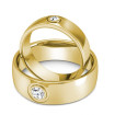 1.00CT Round Diamonds Cut Wedding Set In 14KT Yellow Gold , picture number 2