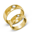 1.00CT Round Diamonds Cut Wedding Set In 14KT Yellow Gold , picture number 1
