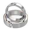 14KT White Gold 0.35CT Round Cut Diamonds Wedding Set , picture number 2