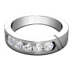 0.35CT Round Cut Diamond Wedding Band , picture number 1