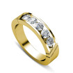 0.35CT Round Cut Diamond Wedding Band , picture number 2