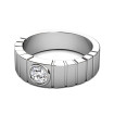 0.25CT Round Cut Diamond Wedding Band , picture number 1