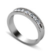 0.45CT Round Cut Diamond Wedding Band , picture number 2