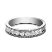 0.45CT Round Cut Diamond Wedding Band , picture number 1
