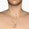 Round Cut Diamonds In 14KT Yellow Gold Setting - 1.30CT Heart Pendant , picture number 1