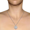 3.00CT Round Cut Diamonds 14KT White Gold Heart Pendant , picture number 1
