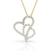 Heart Pendant with 0.90CT Round Cut Diamonds within 18KT Yellow Gold , picture number 0