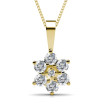 18KT Yellow Gold Diamond Pendant (G-H Color and VS1-VS2 Clarity) 0.50CT Diamonds with Round Cut , picture number 0