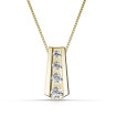 0.65CT Of G-H Color and VS1-VS2 Clarity 18KT Yellow Gold Round Cut Diamond Pendant , picture number 2