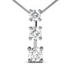 I-J Color and VS2-SI1 Clarity 0.50CT Round Cut Platinum Diamond Pendant , picture number 0