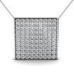 14KT White Gold Diamond Pendant with 0.85CT Round Cut Diamonds Of I-J Color and VS2-SI1 Clarity. , picture number 2