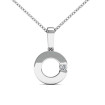 0.06CT Round Cut Diamonds Solitaire Pendant , picture number 0