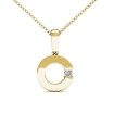 0.06CT Round Cut Diamonds Solitaire Pendant , picture number 0