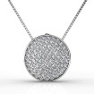 I-J Color and VS2-SI1 Clarity 0.90CT Round Cut Diamond Pendant with 14KT White Gold , picture number 2